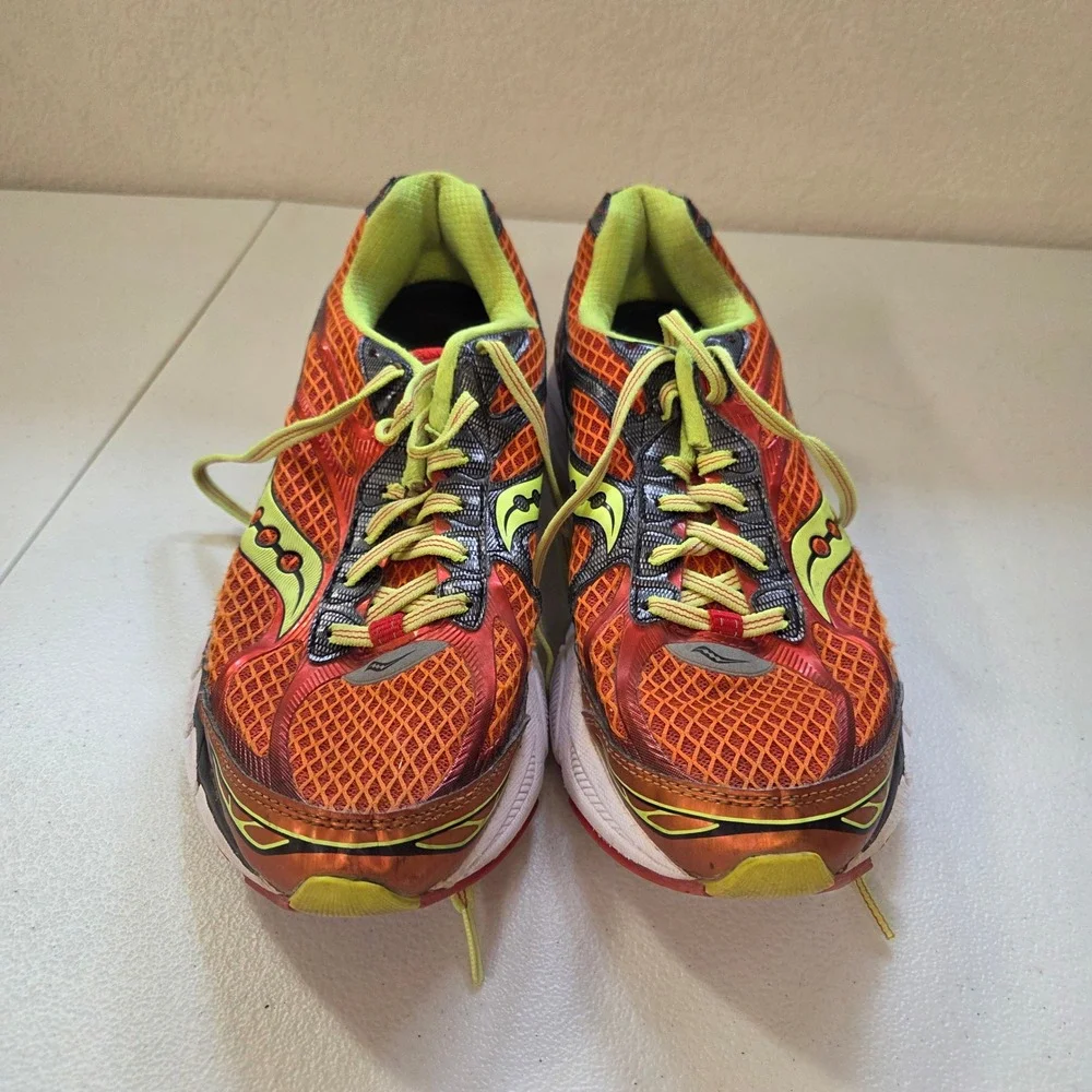 Saucony‎ Kinvara 9 Orange Yellow Men's Running Shoes Sneakers Size 9.5